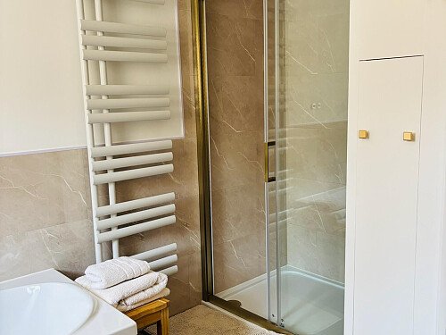 Family bathroom shower
