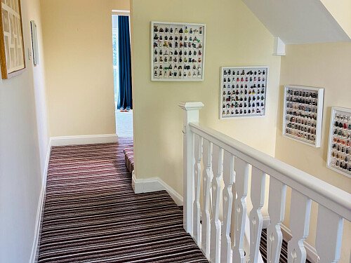 Mid landing and lower stairs