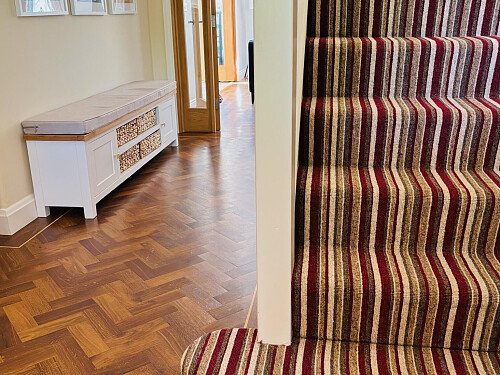 Entry hallway and stairs up