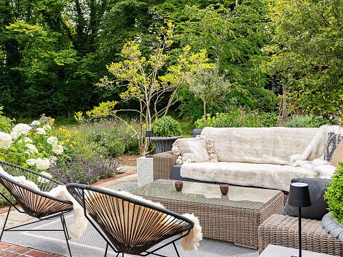 External sofa area