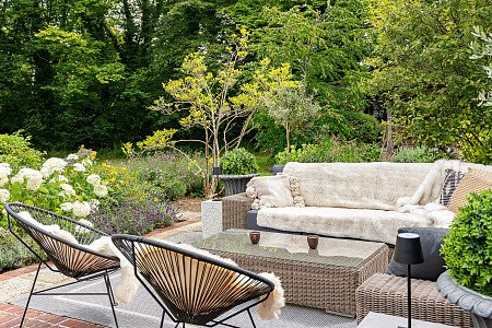 External sofa area