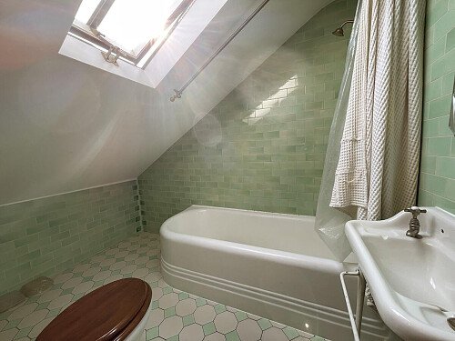 36 attic bathroom