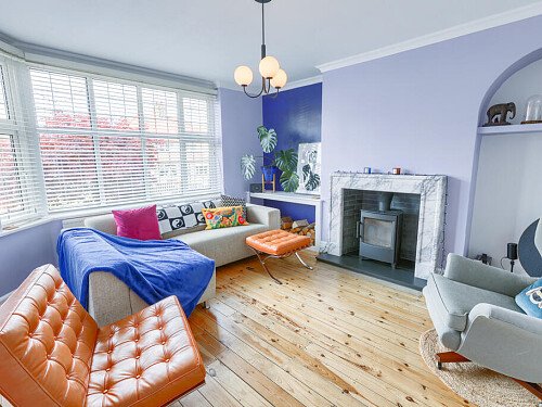 Front room log burner