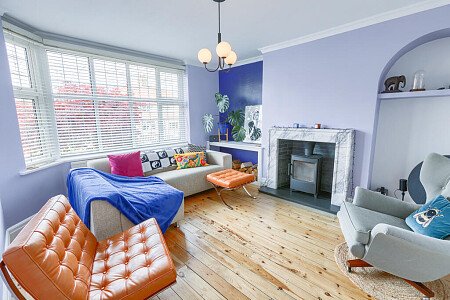 Front room log burner