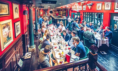 stained wood pannelling bar restaurant - Filming Locations Locations Direct -08