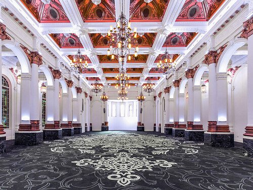 Grand, large hall, arches and painted ceiling- London-  filming photoshoot location-01