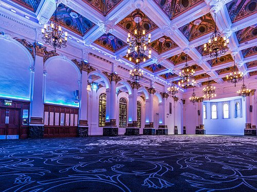 Grand, large hall, arches and painted ceiling- London-  filming photoshoot location-02
