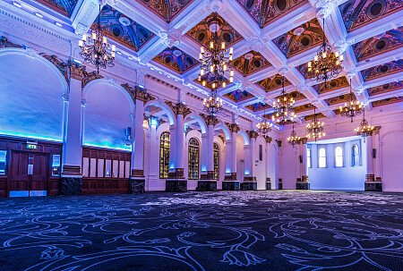 Grand, large hall, arches and painted ceiling- London-  filming photoshoot location-02