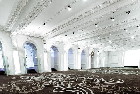 Grand, large hall, arches and painted ceiling- London-  filming photoshoot location-04