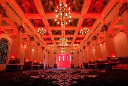 Grand, large hall, arches and painted ceiling- London-  filming photoshoot location-03