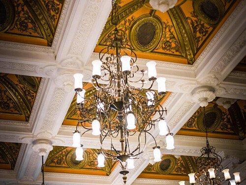 Grand, large hall, arches and painted ceiling- London-  filming photoshoot location-09