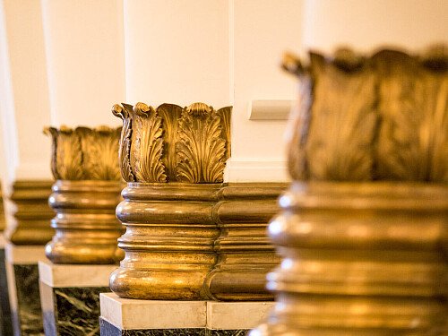 Grand, large hall, arches and painted ceiling- London-  filming photoshoot location-13