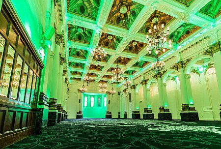 Grand, large hall, arches and painted ceiling- London-  filming photoshoot location-24
