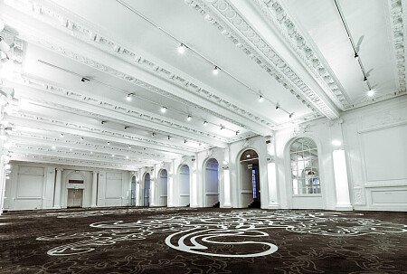 Grand, large hall, arches and painted ceiling- London-  filming photoshoot location-26
