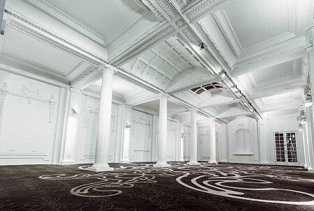 Grand, large hall, arches and painted ceiling- London-  filming photoshoot location-27