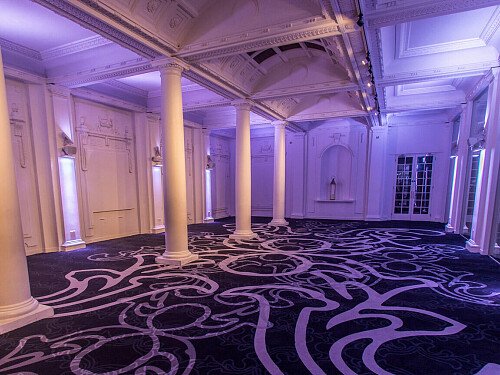 Grand, large hall, arches and painted ceiling- London-  filming photoshoot location-29