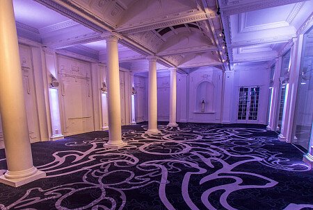 Grand, large hall, arches and painted ceiling- London-  filming photoshoot location-29