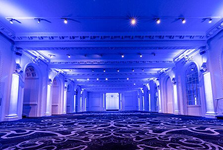 Grand, large hall, arches and painted ceiling- London-  filming photoshoot location-31