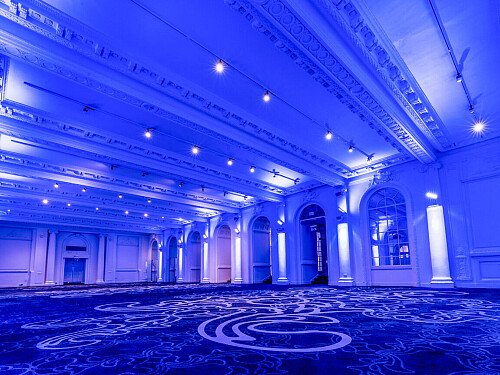 Grand, large hall, arches and painted ceiling- London-  filming photoshoot location-32