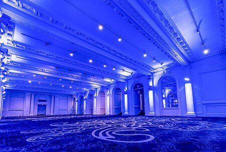 Grand, large hall, arches and painted ceiling- London-  filming photoshoot location-32