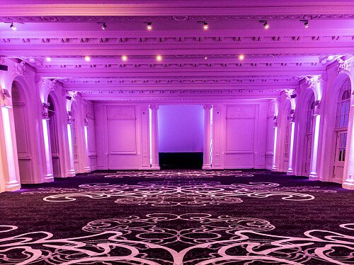 Grand, large hall, arches and painted ceiling- London-  filming photoshoot location-34