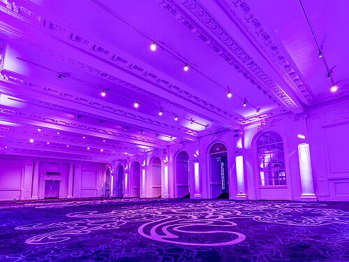 Grand, large hall, arches and painted ceiling- London-  filming photoshoot location-33