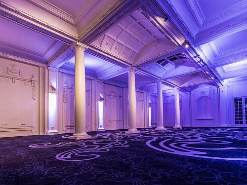 Grand, large hall, arches and painted ceiling- London-  filming photoshoot location-35