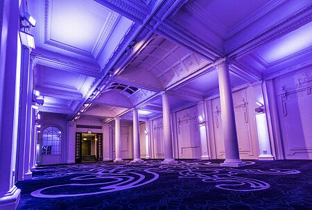 Grand, large hall, arches and painted ceiling- London-  filming photoshoot location-36