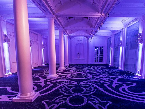 Grand, large hall, arches and painted ceiling- London-  filming photoshoot location-37