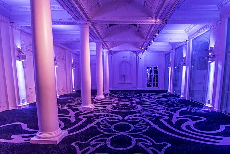 Grand, large hall, arches and painted ceiling- London-  filming photoshoot location-37