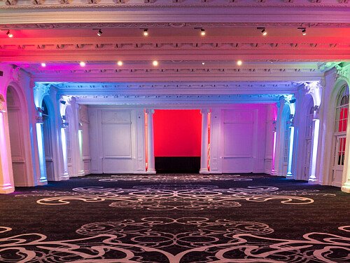 Grand, large hall, arches and painted ceiling- London-  filming photoshoot location-38