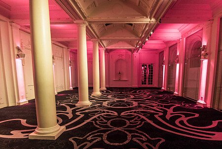 Grand, large hall, arches and painted ceiling- London-  filming photoshoot location-39
