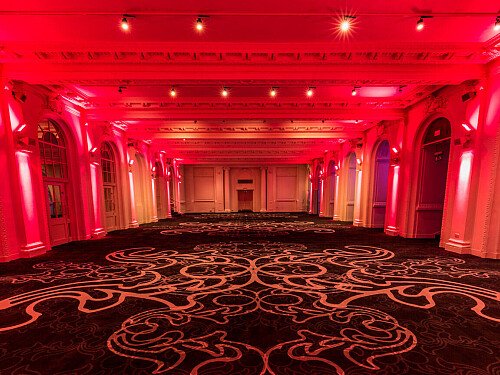 Grand, large hall, arches and painted ceiling- London-  filming photoshoot location-40