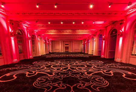 Grand, large hall, arches and painted ceiling- London-  filming photoshoot location-40