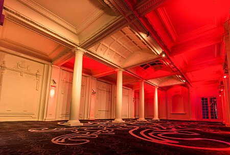 Grand, large hall, arches and painted ceiling- London-  filming photoshoot location-42