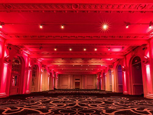 Grand, large hall, arches and painted ceiling- London-  filming photoshoot location-41