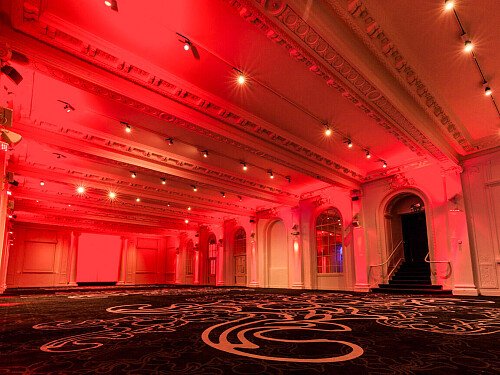 Grand, large hall, arches and painted ceiling- London-  filming photoshoot location-43