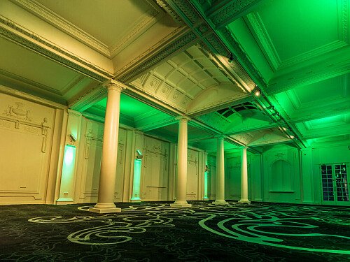 Grand, large hall, arches and painted ceiling- London-  filming photoshoot location-44