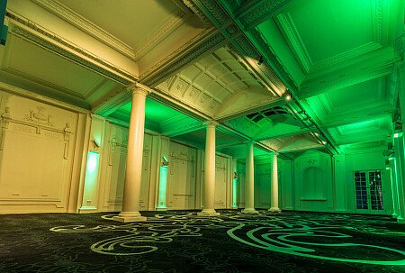 Grand, large hall, arches and painted ceiling- London-  filming photoshoot location-44