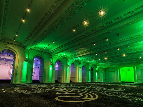 Grand, large hall, arches and painted ceiling- London-  filming photoshoot location-45