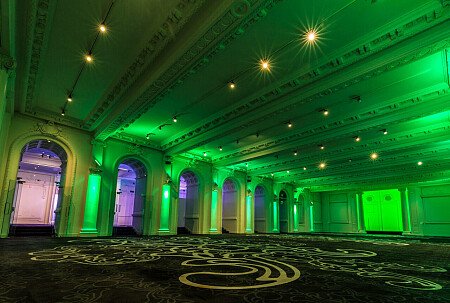 Grand, large hall, arches and painted ceiling- London-  filming photoshoot location-45