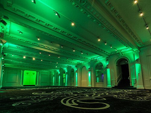 Grand, large hall, arches and painted ceiling- London-  filming photoshoot location-46