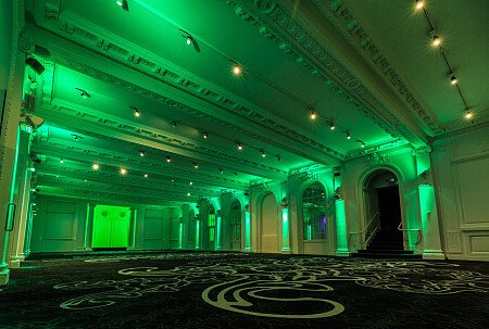 Grand, large hall, arches and painted ceiling- London-  filming photoshoot location-46