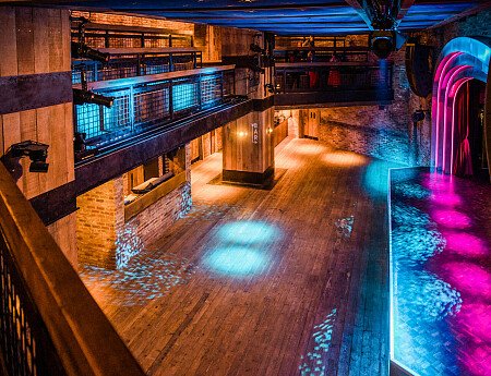 Intimate stage with balcony seating- London- filming photoshoot location-4