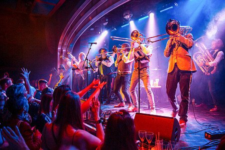 Intimate stage with balcony seating- London- filming photoshoot location-5