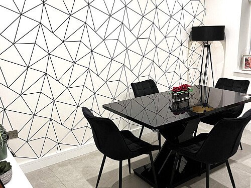 Geometrtic wall paper-  HA5- filming photoshoot location-01