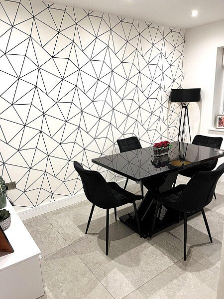 Geometrtic wall paper-  HA5- filming photoshoot location-01