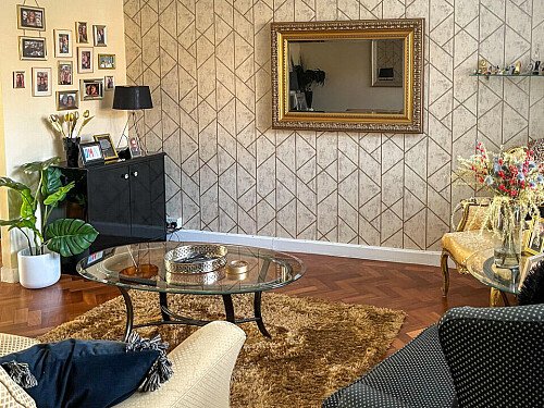 Geometrtic wall paper-  HA5- filming photoshoot location-13