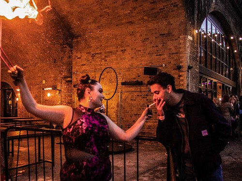 Red brick tunnel bar -London- filming photoshoot location-07