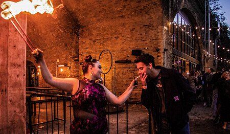 Red brick tunnel bar -London- filming photoshoot location-07